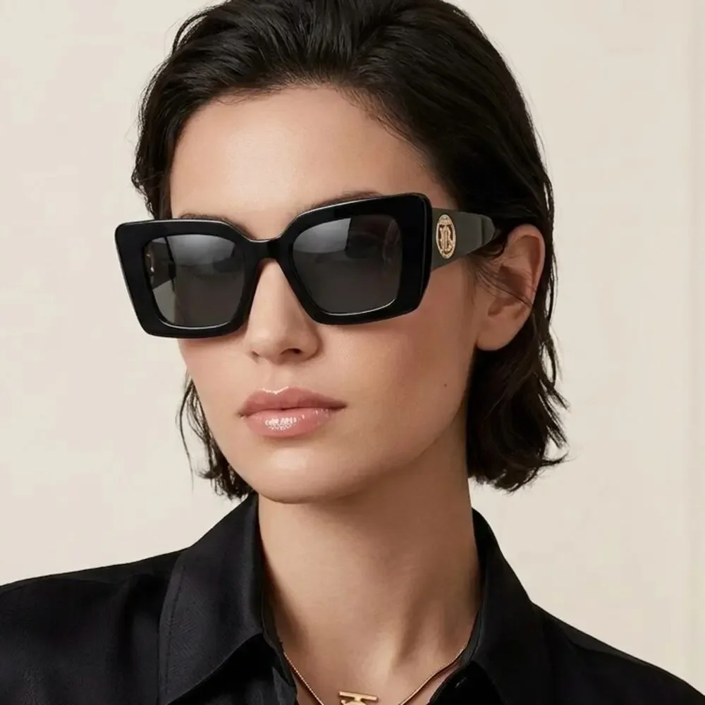 New! Burberry BE4344 3001/87 Black Square Sunglasses, Authentic - Picture 2 of 12